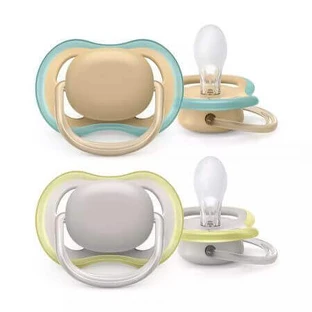 Пустышка Ultra Air, 0-6 месяцев, 2 штуки, нейтральный, Philips Avent