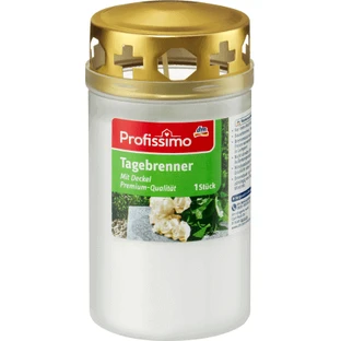 Свічка Profissimo Біла з кришкою, 1 шт