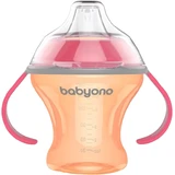 BabyOno Чашка непрорезыватель с мягким загубником NATURAL NURSING 180 мл
