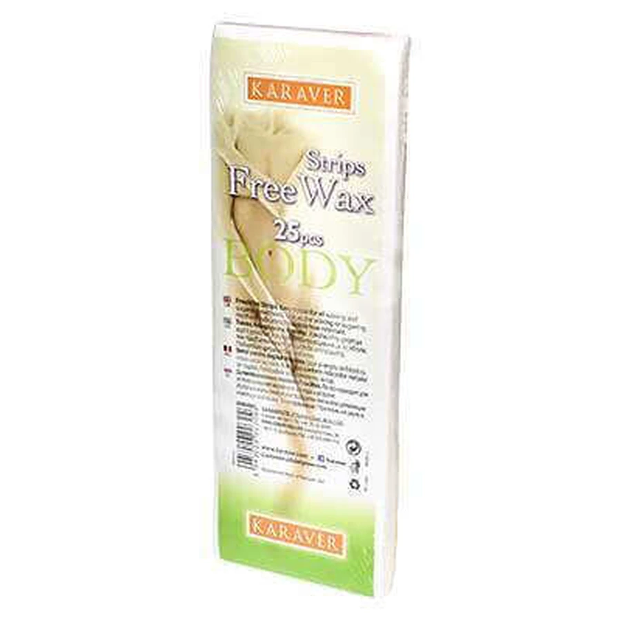 Смужки для депіляції тіла Free Wax, 25 шт, Karaver: ціни та характеристики