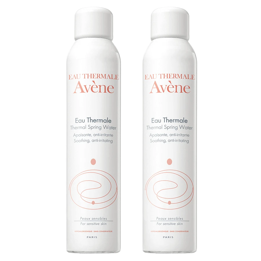 Термальна вода Avene Thermal Ap, спрей для чутливої шкіри, від народження, 2 шт. по 300 мл: ціни та характеристики