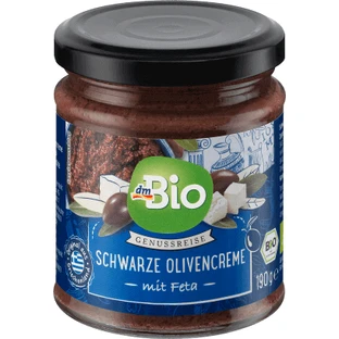 DmBio Спред из черных оливок с сыром фета ECO, 190 г