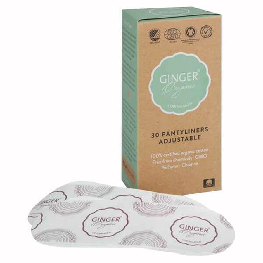 Ginger Organic Pantyliners Гигиенические прокладки, 30 штук: цены и характеристики