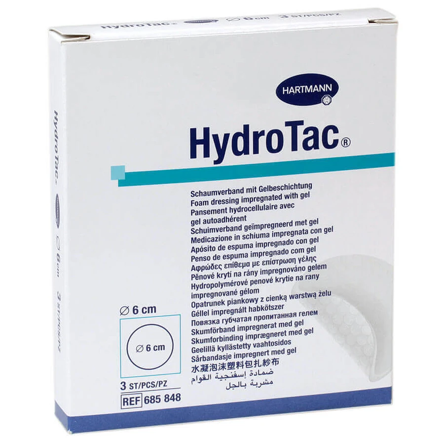 Пов'язка HydroTac 6 см (685849), 10 штук, Hartmann: ціни та характеристики