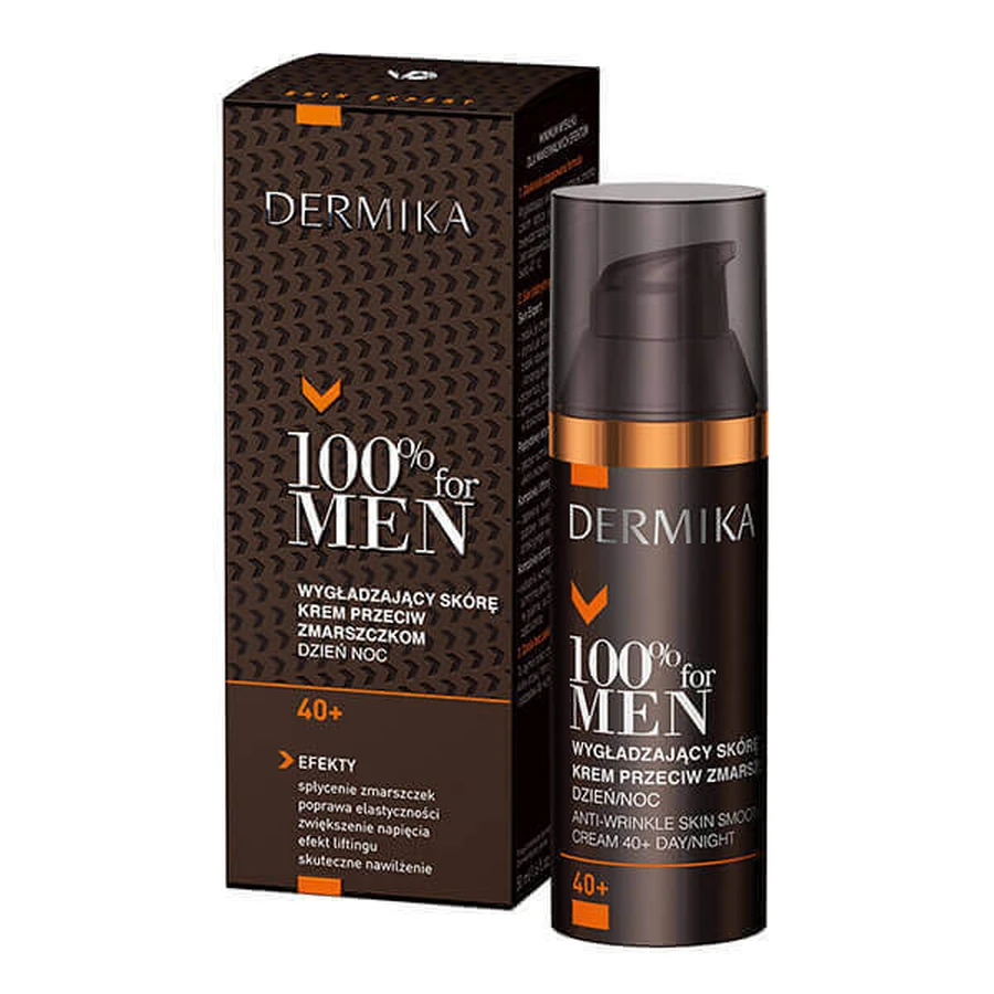 Крем для обличчя Dermika 100% For Men 40+ проти зморшок, 50 мл: ціни та характеристики