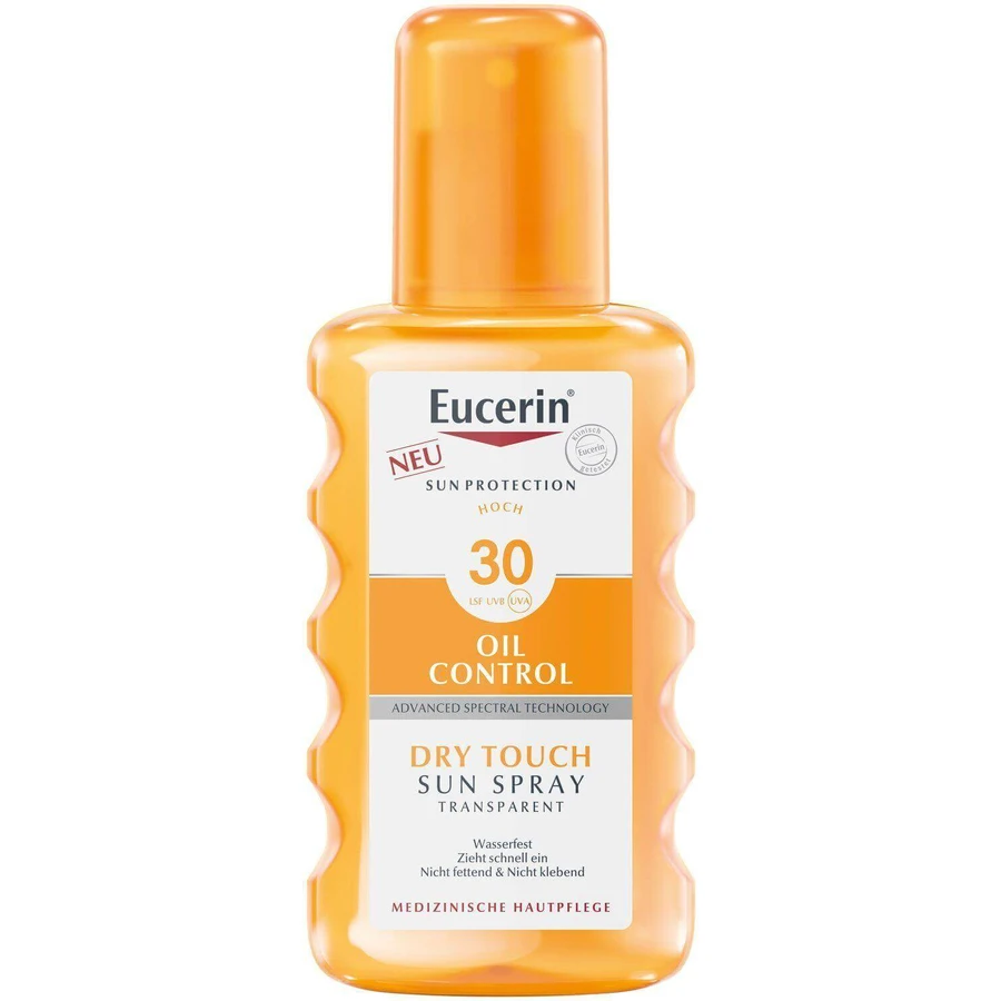 Eucerin Прозрачный спрей солнцезащитный Dry Touch Oil Control SPF 30, 200 мл: цены и характеристики