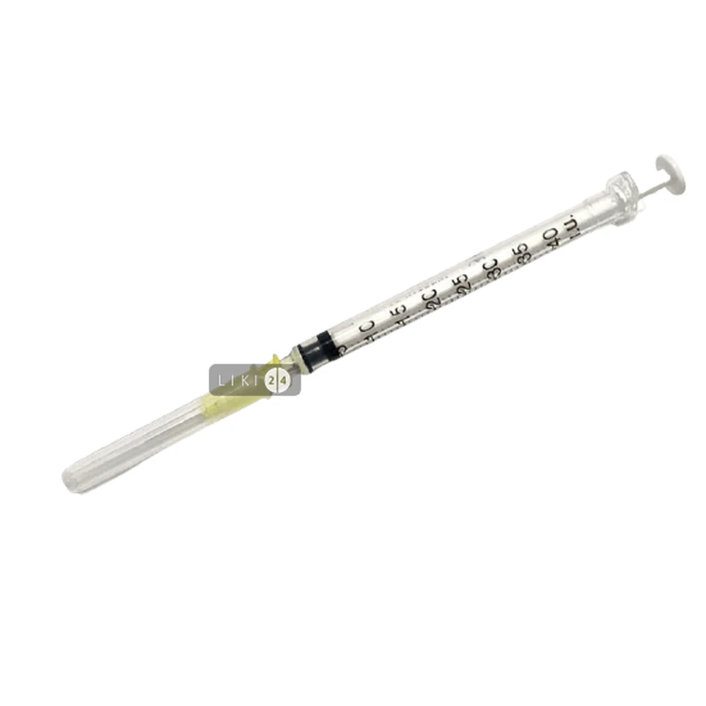 Шприц Plastipak 3-компонентный U-40 с иглой 30 G 1 мл: цены и характеристики