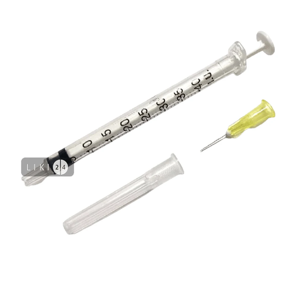 Шприц Plastipak 3-компонентный U-40 с иглой 30 G 1 мл: цены и характеристики