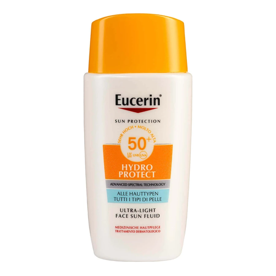 Eucerin Sun Hydro Protect, ультразволожуючий захисний флюїд, SPF 50+, 50 мл: ціни та характеристики