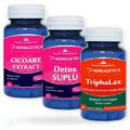 Упаковка Цикорій 60 капсул + Detox Suplu 60 капсул + Triphalax 60 капсул, Herbagetica