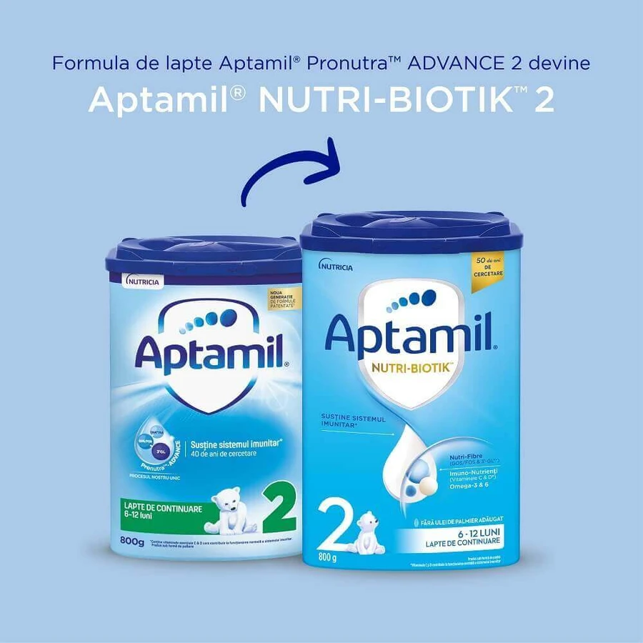 Суха молочна суміш Aptamil Pronutra Advance, 6-12 місяців, 800 г: ціни та характеристики