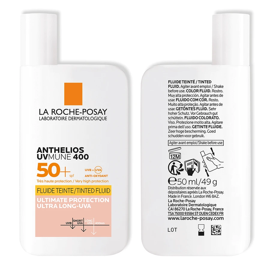 La Roche-Posay Anthelios Anthelios Відтінковий сонцезахисний флюїд SPF 50+ UVmune, 50 мл: ціни та характеристики