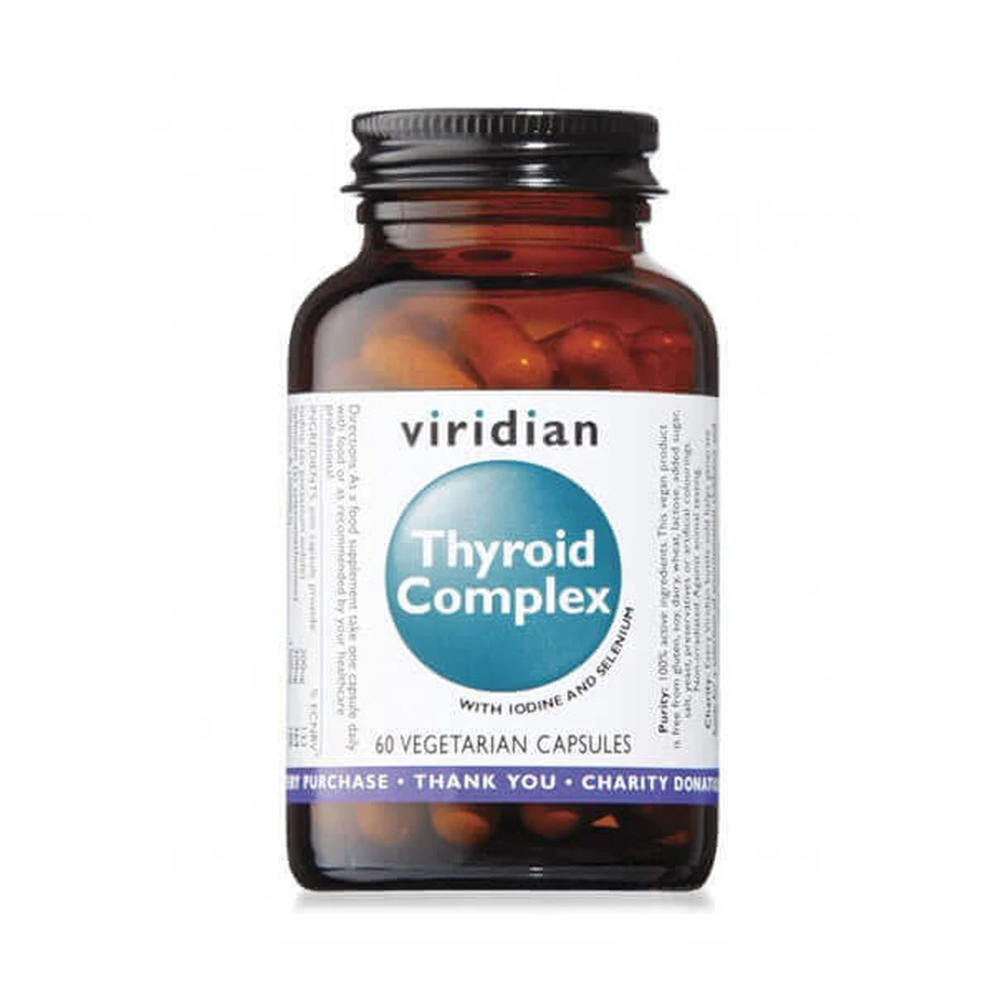Viridian Thyroid Complex, комплекс для щитовидної залози, 60 капсул: ціни та характеристики