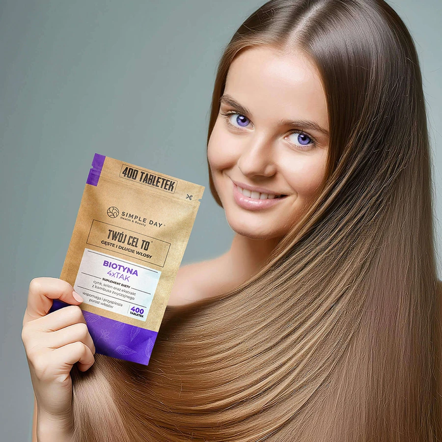 Simple Day Biotin 4 x Yes с натуральным кремнием, 400 таблеток: цены и характеристики