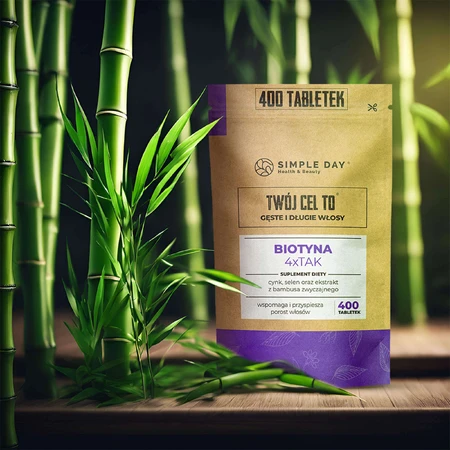 Simple Day Biotin 4 x Yes с натуральным кремнием, 400 таблеток: цены и характеристики