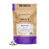 Simple Day Biotin 4 x Yes с натуральным кремнием, 400 таблеток