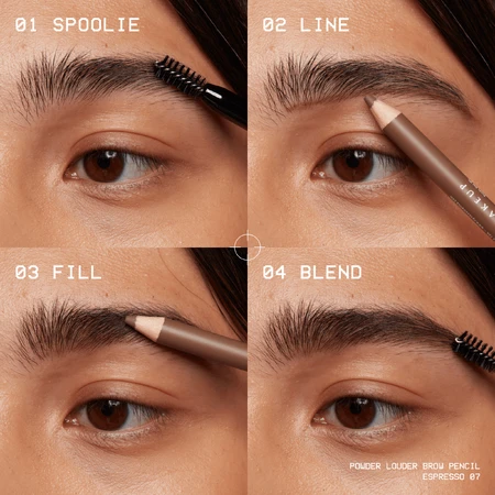 NYX Professional Makeup Louder Brow Pencil Пудровый карандаш для бровей, черная вишня: цены и характеристики