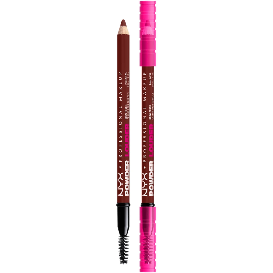 NYX Professional Makeup Louder Brow Pencil Пудровый карандаш для бровей, черная вишня: цены и характеристики