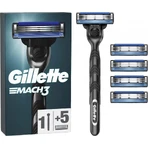 GILLETTE Mach3 SHAVER + 5NH 1×1 набір, бритва + 5 змінних головок: ціни та характеристики