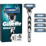 GILLETTE Mach3 SHAVER + 5NH 1×1 набір, бритва + 5 змінних головок: ціни та характеристики