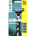 GILLETTE Mach3 SHAVER + 5NH 1×1 набір, бритва + 5 змінних головок: ціни та характеристики