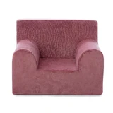 Оксамитове дитяче крісло, античний рожевий, Twindeco