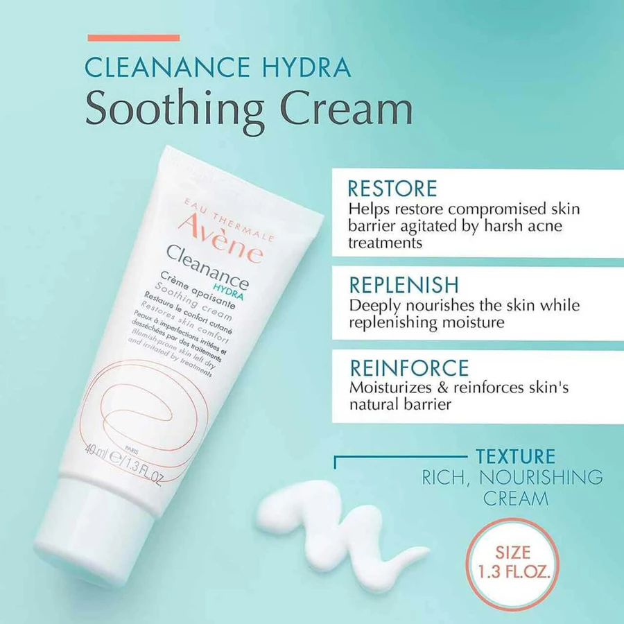 Заспокійливий крем Cleanance Hydra, 40 мл, Avene: ціни та характеристики
