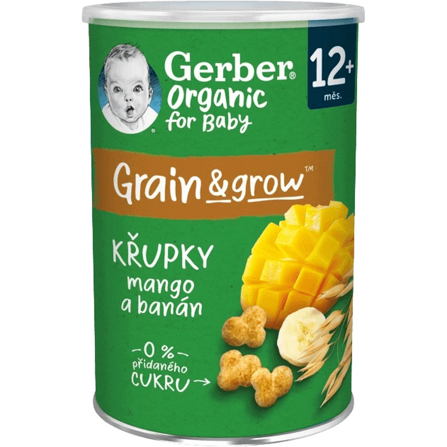 Gerber Органічні чіпси з манго та бананом 35 г: ціни та характеристики