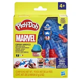 Гнучка фігурка Капітана Америки Marvel з аксесуарами, 10 у.о., +4 роки, Play Doh