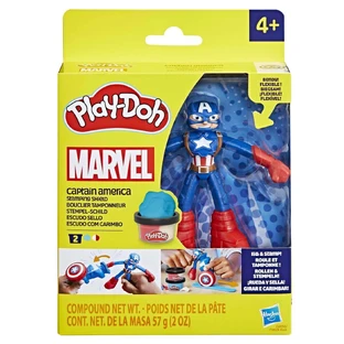 Капитан Америка Marvel гибкая фигурка с аксессуарами, 10 сн, +4 года, Play Doh