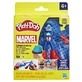 Капитан Америка Marvel гибкая фигурка с аксессуарами, 10 сн, +4 года, Play Doh