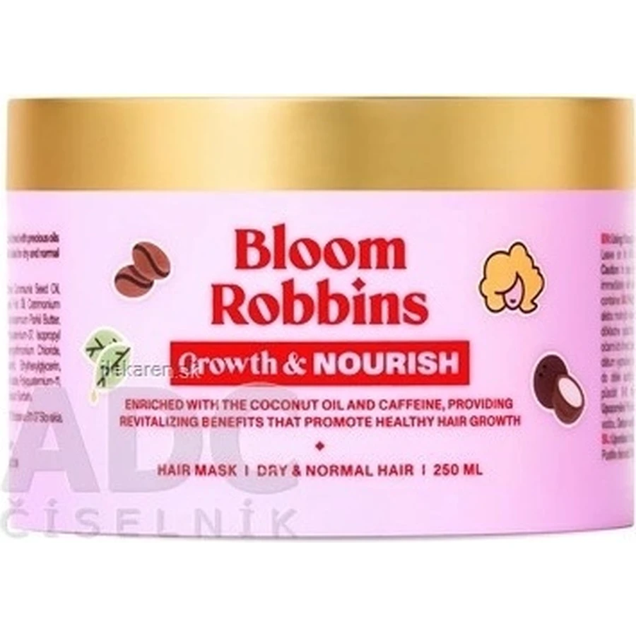 Маска для росту волосся BLOOM ROBBINS з кофеїном 1×250 мл, маска для волосся: ціни та характеристики