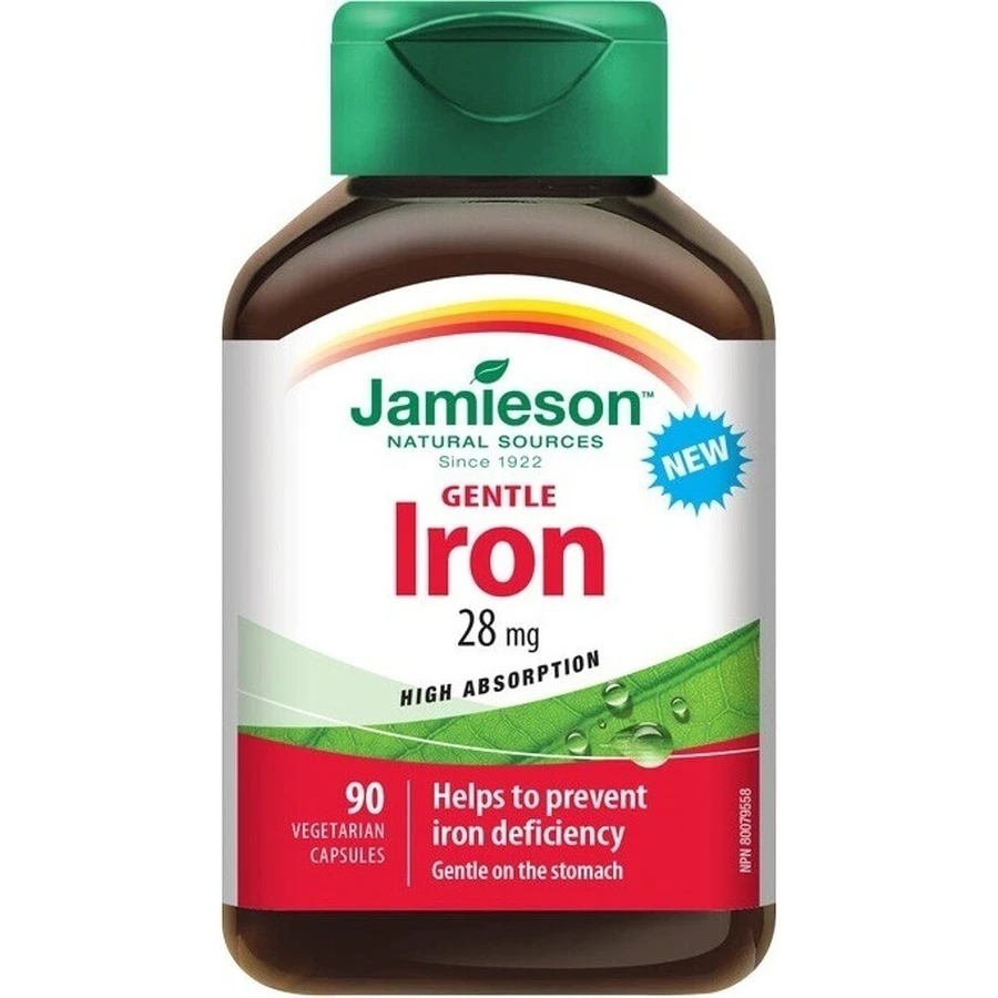 JAMIESON GENTLE IRON COMPLEX 1×90 cps, дієтична добавка: ціни та характеристики