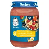 Пюре Gerber банан, клубника, малина и овсяные хлопья, после 8 месяцев, 190 г