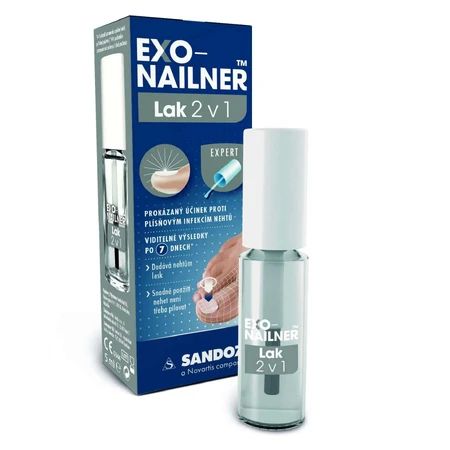 Лак для ногтей Exo-Nailer 2 в 1, противогрибковый, 5 мл: цены и характеристики