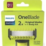 Philips OneBlade QP624/50 Змінні леза 360 для обличчя та тіла + гребінець для тіла та насадка для інтимних місць 1×1 шт, змінні леза: ціни та характеристики