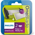 Philips OneBlade QP624/50 Змінні леза 360 для обличчя та тіла + гребінець для тіла та насадка для інтимних місць 1×1 шт, змінні леза: ціни та характеристики