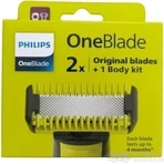 Philips OneBlade QP624/50 Змінні леза 360 для обличчя та тіла + гребінець для тіла та насадка для інтимних місць 1×1 шт, змінні леза: ціни та характеристики
