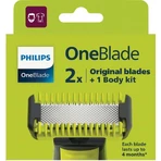 Philips OneBlade QP624/50 Змінні леза 360 для обличчя та тіла + гребінець для тіла та насадка для інтимних місць 1×1 шт, змінні леза: ціни та характеристики