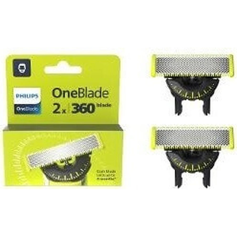 Philips OneBlade QP624/50 Змінні леза 360 для обличчя та тіла + гребінець для тіла та насадка для інтимних місць 1×1 шт, змінні леза: ціни та характеристики