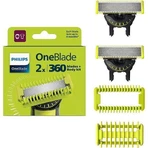 Philips OneBlade QP624/50 Змінні леза 360 для обличчя та тіла + гребінець для тіла та насадка для інтимних місць 1×1 шт, змінні леза: ціни та характеристики