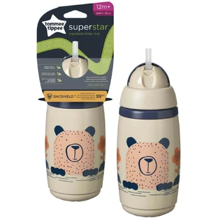 Tommee Tippee Superstar, порционная чашка с защитой от протекания, 12м+, eddy 266 мл