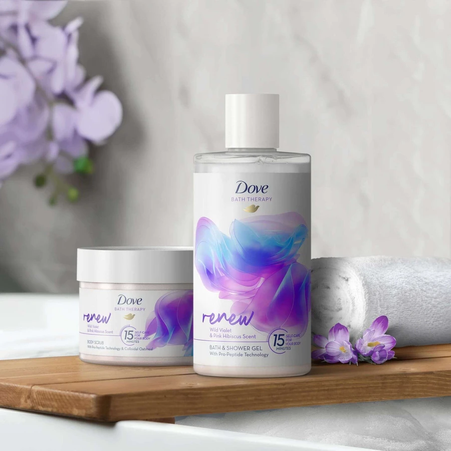 Dove Bath Therapy Renew піна для ванни та гель для душу 400: ціни та характеристики