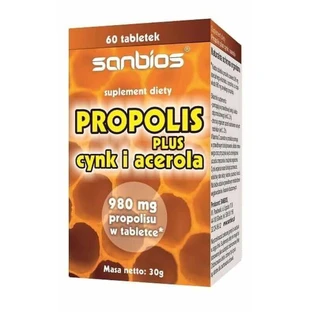 Прополіс плюс - цинк та ацерола 60 таблеток SANBIOS