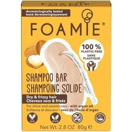 Foamie Solid Shampoo Kiss Me Argan 1×80 г, твердий шампунь: ціни та характеристики