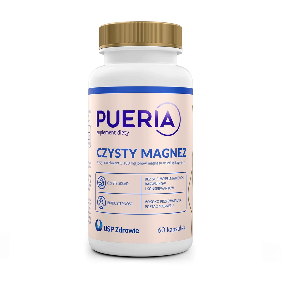 Pueria Pure Magnesium 100 мг, 60 капсул: ціни та характеристики