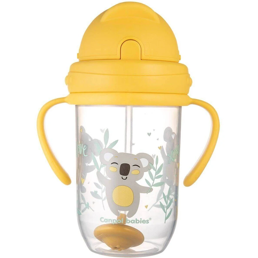 Canpol babies Непроливающаяся чашка с соломинкой с весом 6м+ Экзотические животные итальянская 270 мл: цены и характеристики