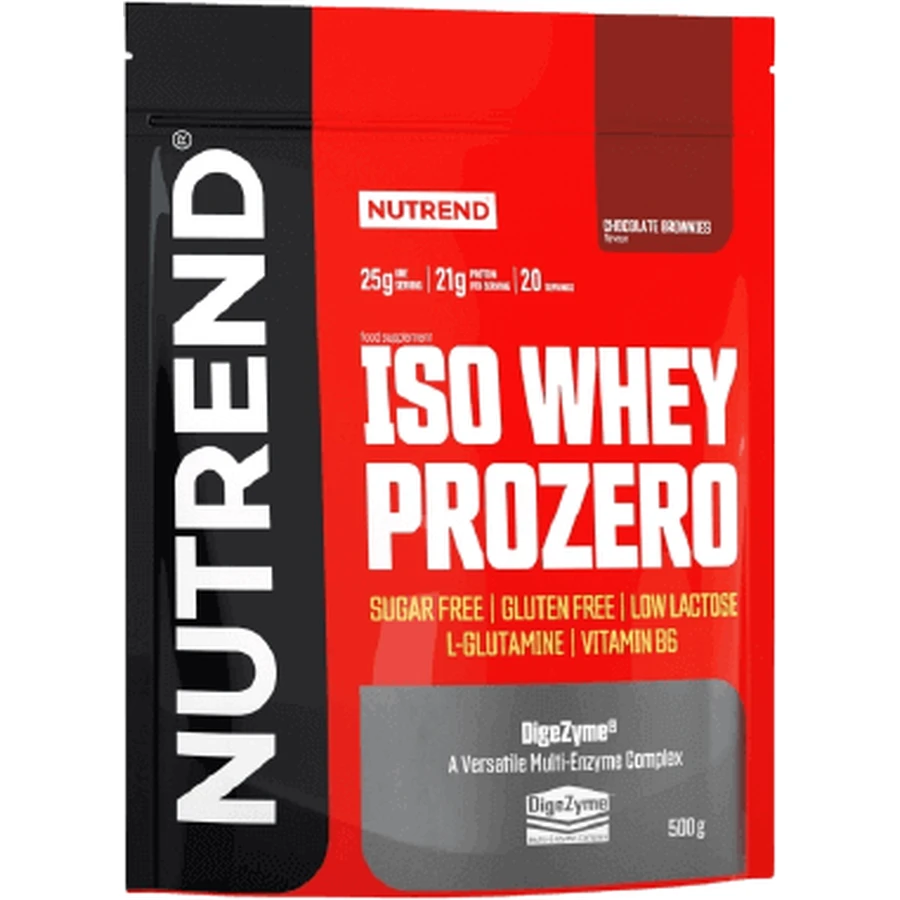 Шоколадне печиво Nutrend ISO Whey Prozero 500 г: ціни та характеристики