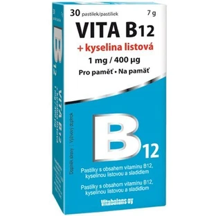 Vitabalans Oy VITA B12 + фолиевая кислота 30 пастилок