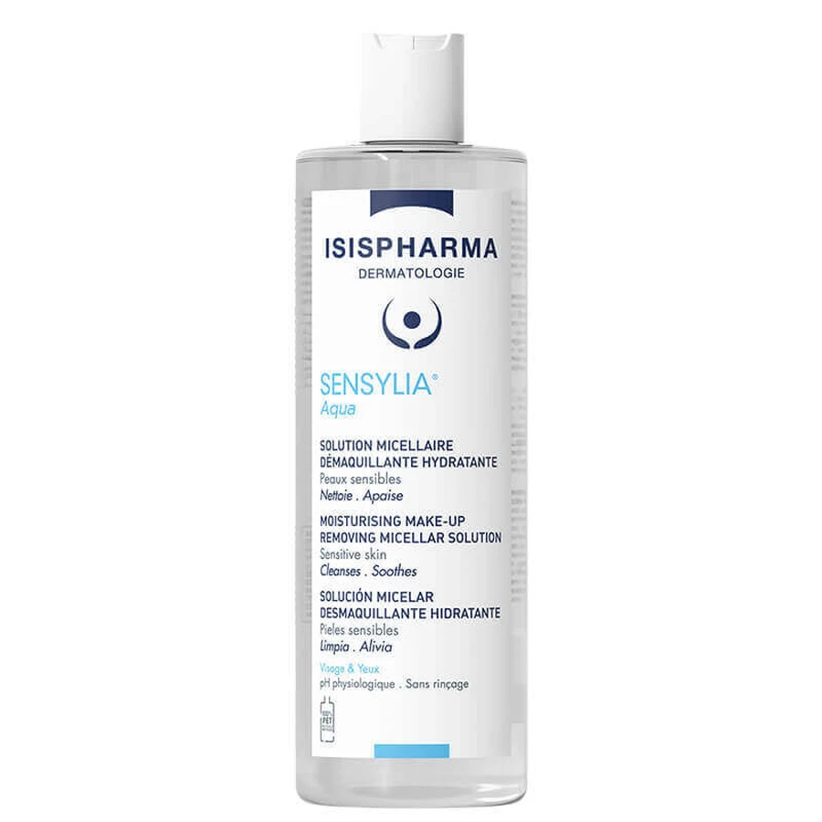 Isispharma Sensylia Aqua, зволожуючий міцелярний лосьйон для збезводненої та чутливої шкіри, 400 мл: ціни та характеристики